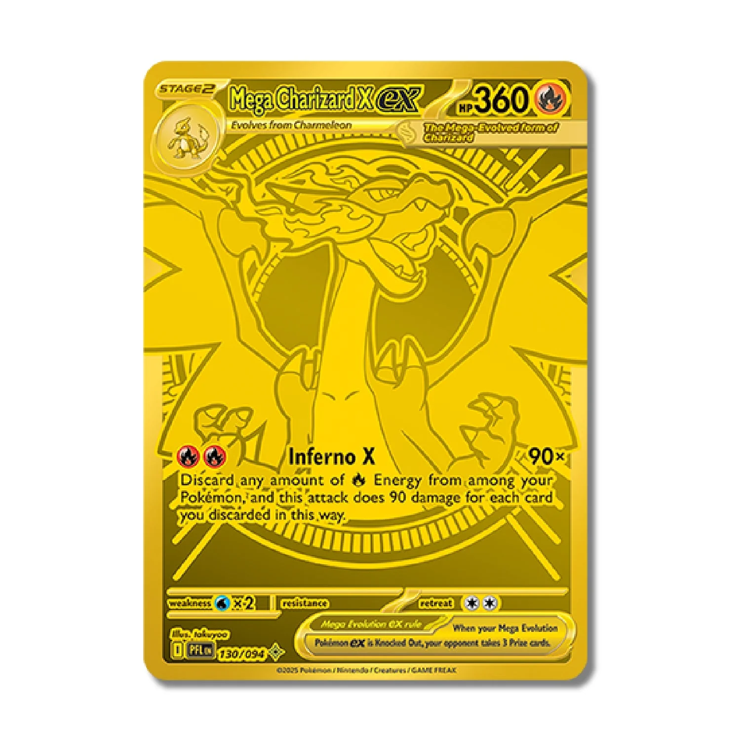 Mega Charizard X ex #130 - Phantasmal Flames