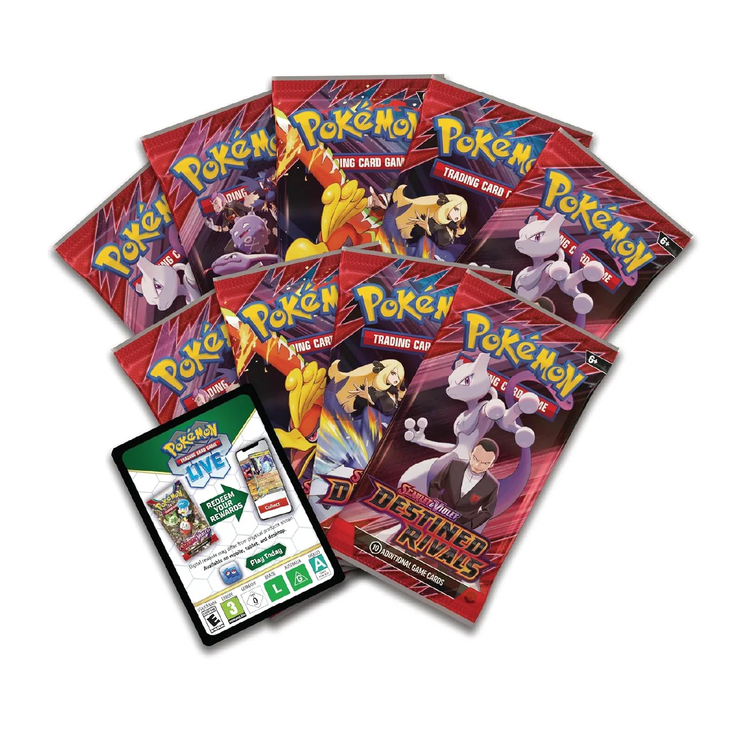 Pokemon TCG: Destined Rivals - Booster Box + Elite Trainer Box + 2 Acrylic Display Cases Bundle - Image 7